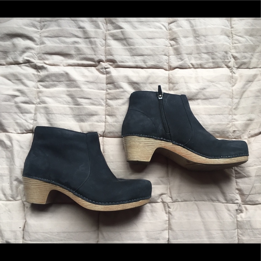 Dansko black booties